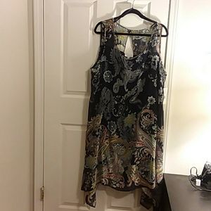 Two layer navy dress